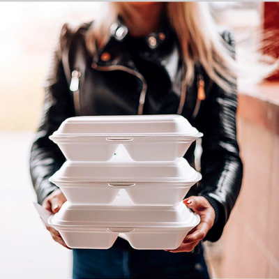 Disposable box for takeaway food